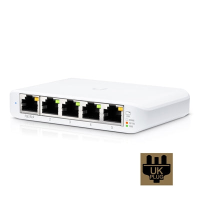 Ubiquiti USW-FLEX-MINI 5-Port Managed Gigabit Switch PoE/USB-C UK Ubiquiti USW-FLEX-MINI 5-Port Managed Gigabit Switch PoE/USB-C UK